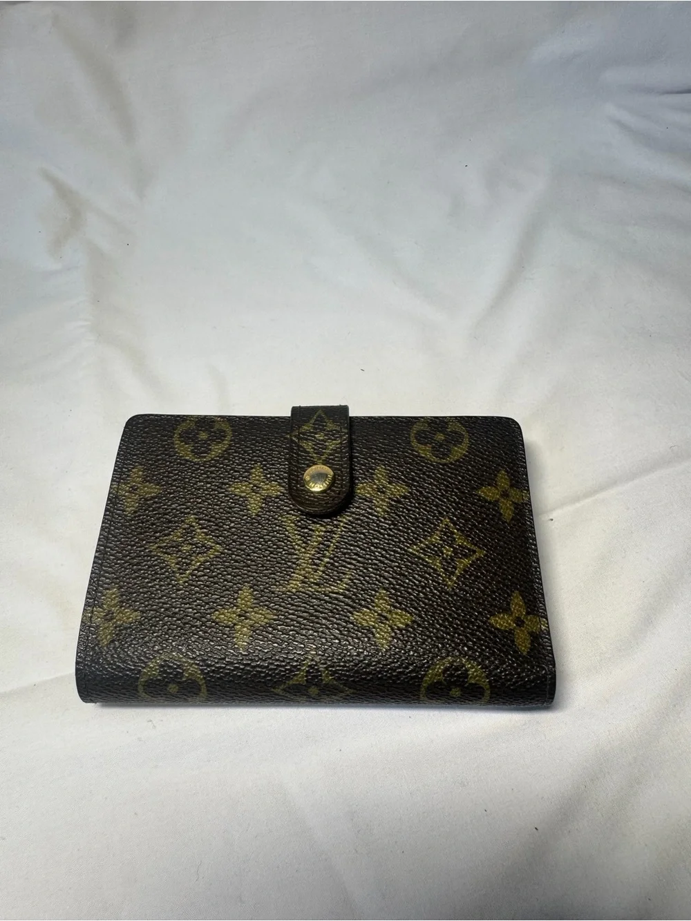 Louis Vuitton Monogram Canvas Wallet in Brown and Gold Hardware
